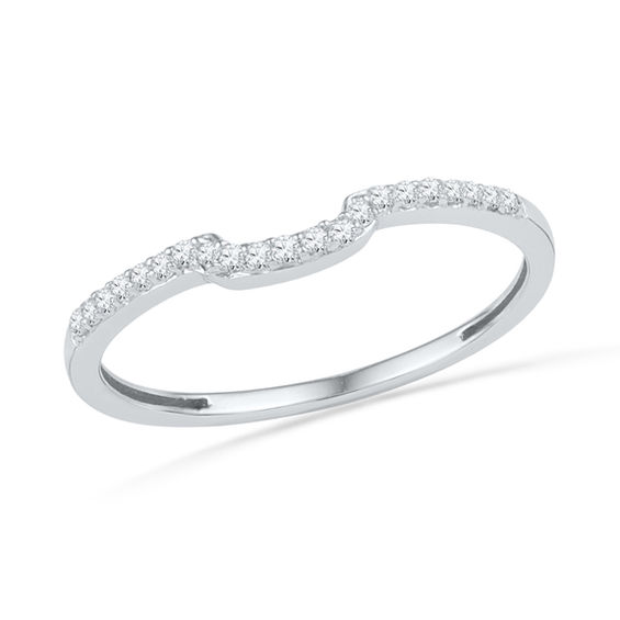 Previously Owned - 1/3 CT. T.w. Diamond Square Frame Bridal Set in 10K White Gold