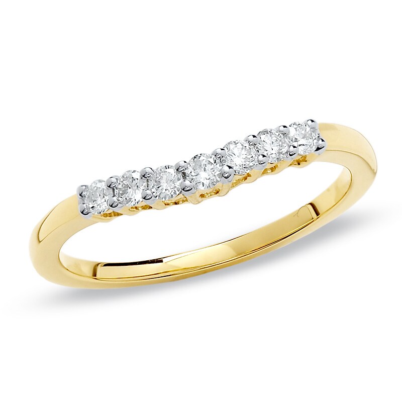 Main Image 1 of Previously Owned - 1/4 CT. T.W. Diamond Band in 14K Gold