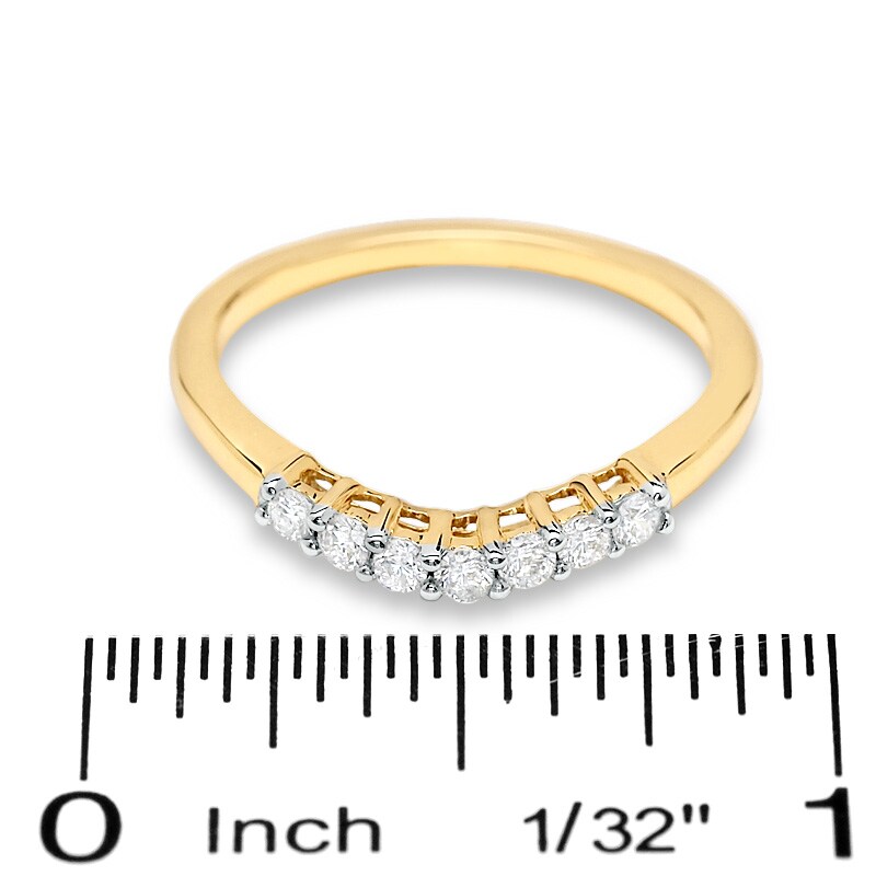 Main Image 3 of Previously Owned - 1/4 CT. T.W. Diamond Band in 14K Gold