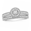 Thumbnail Image 1 of Previously Owned - 1/2 CT. T.W. Diamond Framed Bridal Set in 14K White Gold