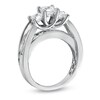 Thumbnail Image 2 of Previously Owned - 3 CT. T.W. Square-Cut Diamond Three Stone Bridge Ring in 14K White Gold
