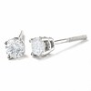 Thumbnail Image 1 of Previously Owned - 1/3 CT. T.W. Diamond Solitaire Earrings in 14K White Gold