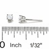 Thumbnail Image 2 of Previously Owned - 1/3 CT. T.W. Diamond Solitaire Earrings in 14K White Gold