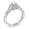 Thumbnail Image 2 of Previously Owned - 1/3 CT. T.W. Princess-Cut Diamond Frame Vintage-Style Engagement Ring in 10K White Gold