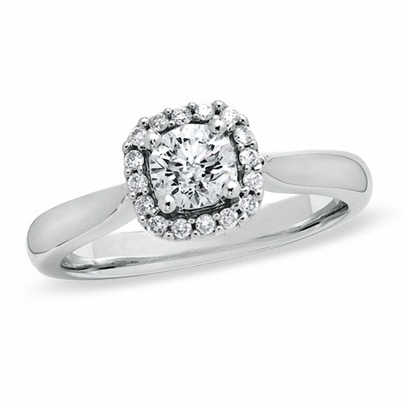 Previously Owned - 5/8 CT. T.w. Diamond Engagement Ring in 14K White Gold