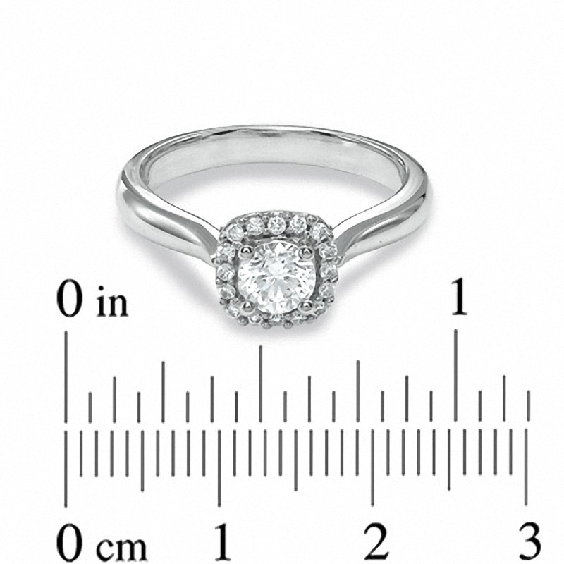 Main Image 3 of Previously Owned - 5/8 CT. T.W. Diamond Engagement Ring in 14K White Gold