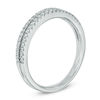Thumbnail Image 2 of Previously Owned - 1/4 CT. T.W. Diamond Double Row Anniversary Band in 14K White Gold