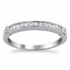 Thumbnail Image 2 of Previously Owned - 1/3 CT. T.W. Princess-Cut Diamond Channel Set Wedding Band in 14K White Gold