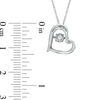 Thumbnail Image 2 of Previously Owned - Diamond Accent Tilted Heart Pendant in Sterling Silver