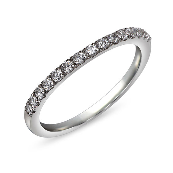 Previously Owned - 1-1/4 CT. T.w. Princess-Cut Diamond Double Frame Bridal Set in 14K White Gold