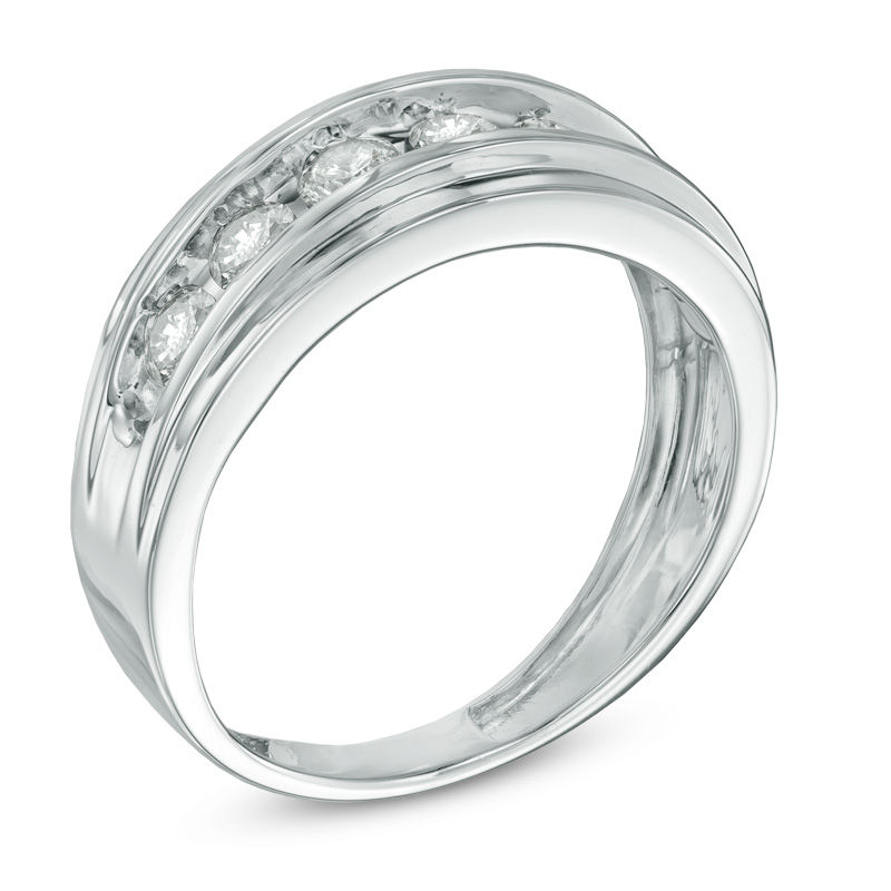 Main Image 2 of Previously Owned - 1 CT. T.W. Diamond Comfort Fit Band in 10K Gold