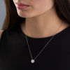 Thumbnail Image 3 of Previously Owned - 1/2 CT. T.W. Diamond Carnation Cluster Pendant in 10K White Gold