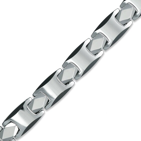 Previously Owned - Link Bracelet in Two-Tone Tungsten - 8.5"