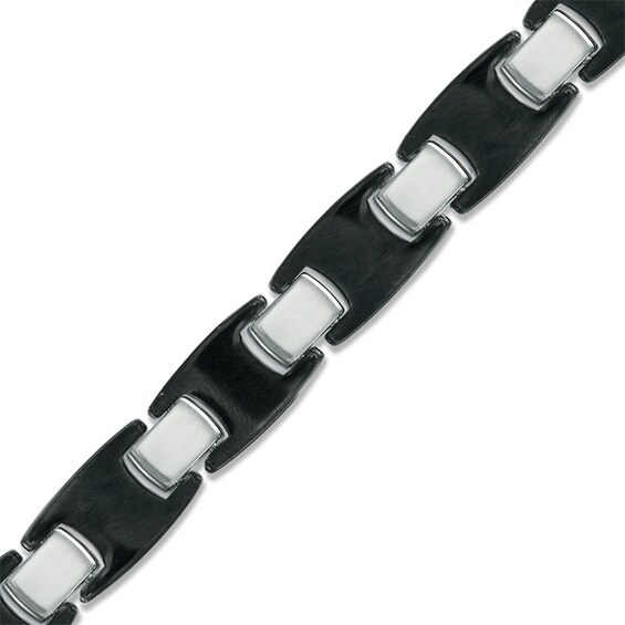 Previously Owned - Link Bracelet in Two-Tone Tungsten - 8.5"