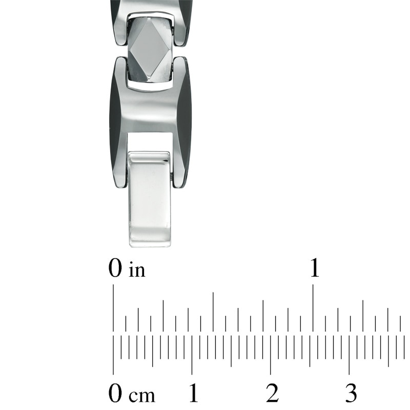 Main Image 3 of Previously Owned - Link Bracelet in Two-Tone Tungsten - 8.5"