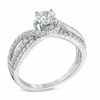 Thumbnail Image 2 of Previously Owned - 1 CT. T.W. Diamond Swirl Engagement Ring in 14K White Gold