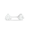 Thumbnail Image 1 of Previously Owned - 1/2 CT. T.W. Diamond Solitaire Stud Earrings in 14K White Gold (I/I2)
