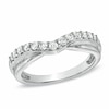 Thumbnail Image 1 of Previously Owned - 3/8 CT. T.W. Diamond Contour Wedding Band in 18K White Gold (H/VS2)