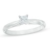 Thumbnail Image 1 of Previously Owned - 1/4 CT. Princess-Cut Diamond Solitaire Engagement Ring in 14K White Gold