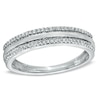Thumbnail Image 1 of Previously Owned - 1/5 CT. T.W. Diamond Edge Wedding Band in 10K White Gold