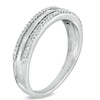 Thumbnail Image 2 of Previously Owned - 1/5 CT. T.W. Diamond Edge Wedding Band in 10K White Gold