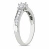 Thumbnail Image 2 of Previously Owned - 1/2 CT. T.W. Princess-Cut Diamond Three Stone Engagement Ring in 10K White Gold