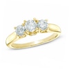 Thumbnail Image 1 of Previously Owned - 1 CT. T.W. Diamond Past Present Future® Engagement Ring in 14K Gold (I/I2)