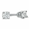 Thumbnail Image 1 of Previously Owned - 1/10 CT. T.W. Diamond Solitaire Stud Earrings in 14K White Gold (J/I3)