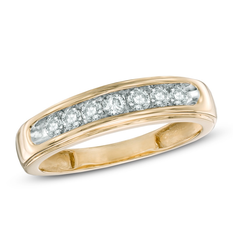 Main Image 1 of Previously Owned - 1/2 CT. T.W. Diamond Comfort Fit Band in 10K Gold