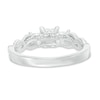 Thumbnail Image 3 of Previously Owned - 1 CT. T.W. Princess-Cut Diamond Past Present Future® Twist Ring in 14K White Gold