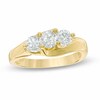 Thumbnail Image 1 of Previously Owned - 1 CT. T.W. Diamond Three Stone Diagonal Ring in 14K Gold