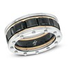 Thumbnail Image 1 of Previously Owned - Riveted Ring in Tri-Tone Stainless Steel