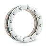 Thumbnail Image 2 of Previously Owned - Riveted Ring in Tri-Tone Stainless Steel