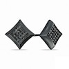 Thumbnail Image 1 of Previously Owned - 1/4 CT. T.W. Black Diamond Star Earrings in Black IP Stainless Steel