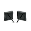 Thumbnail Image 2 of Previously Owned - 1/4 CT. T.W. Black Diamond Star Earrings in Black IP Stainless Steel