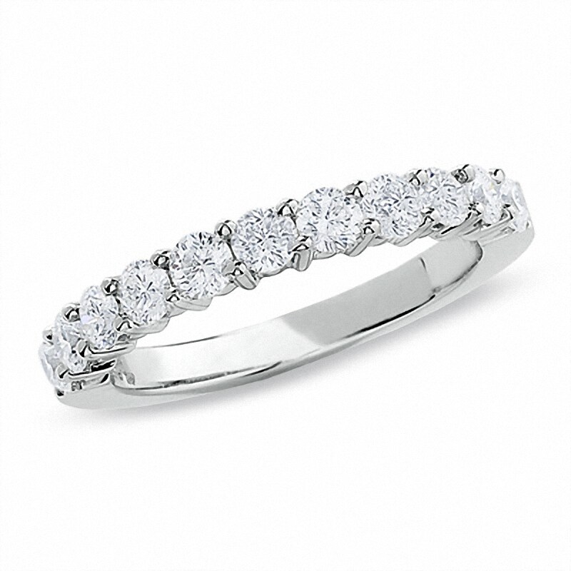 Main Image 1 of Previously Owned - Celebration Lux® 1 CT. T.W. Diamond Band in 18K White Gold (I/SI2)