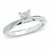 Thumbnail Image 1 of Previously Owned - Celebration Lux® 1/2 CT. Princess-Cut Diamond Solitaire Engagement Ring in 18K White Gold (I/SI2)