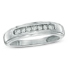 Thumbnail Image 1 of Previously Owned - 1/4 CT. T.W. Diamond Comfort Fit Anniversary Band in 10K White Gold