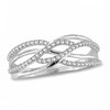 Thumbnail Image 1 of Previously Owned - 1/5 CT. T.W. Diamond Split Waves Ring in 10K White Gold