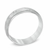 Thumbnail Image 2 of Previously Owned - 6.0mm Hammered Comfort Fit Wedding Band in 14K White Gold