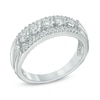 Thumbnail Image 2 of Previously Owned - 1/2 CT. T.W. Diamond Five Stone Swirl Band in 10K White Gold