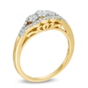 Thumbnail Image 2 of Previously Owned - 1/5 CT. T.W. Diamond Cluster Past Present Future® Ring in 10K Gold