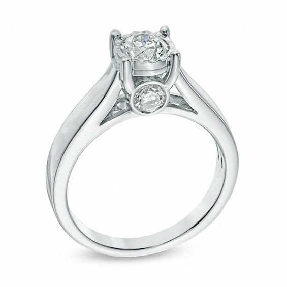 Previously Owned - 1 CT. T.w. Diamond Engagement Ring in 14K White Gold