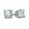 Thumbnail Image 1 of Previously Owned - 1/3 CT. T.W. Diamond Solitaire Stud Earrings in 14K White Gold