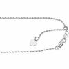 Thumbnail Image 2 of Previously Owned - Ladies' 1.1mm Adjustable Rope Chain Necklace in 10K White Gold - 22"