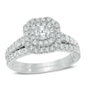 Thumbnail Image 1 of Previously Owned - 1 CT. T.W. Diamond Double Frame Bridal Set in 14K White Gold