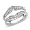 Thumbnail Image 1 of Previously Owned - 1/4 CT. T.W. Diamond Contour Solitaire Wrap in 14K White Gold