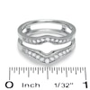 Thumbnail Image 2 of Previously Owned - 1/4 CT. T.W. Diamond Contour Solitaire Wrap in 14K White Gold