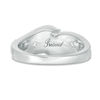 Thumbnail Image 3 of Previously Owned - 1 CT. T.W. Diamond Three Stone Swirl Engagement Ring in 14K White Gold