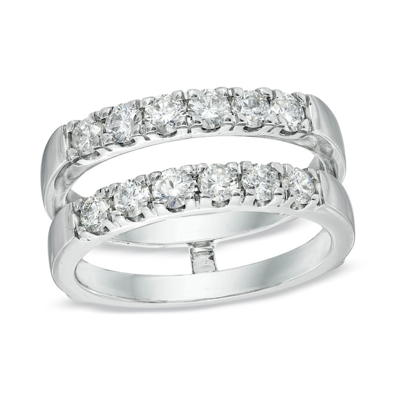 Previously Owned - 1 CT. T.w. Diamond Solitaire Enhancer in 14K White Gold (I/I1)